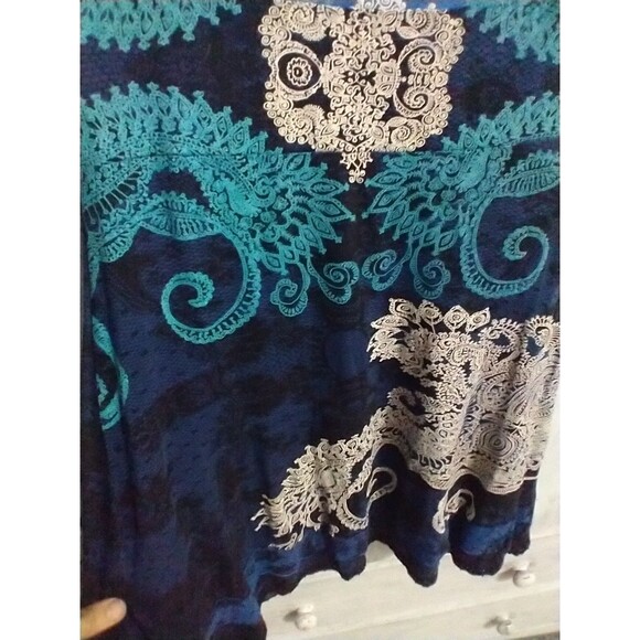 Desigual Short Sleeve Dress Sm Artsy Boho Feminine Summer - Picture 8 of 14